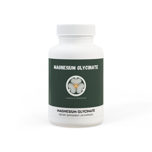 Magnesium Glycinate Supplement  | Vegan, Non-GMO | 60 Veggie Capsules